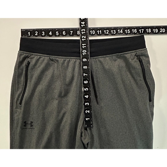 Under Armour Joggers Mens XL Gray Black Measures 34x30 Drawstring Elastic Waist - Picture 5 of 10